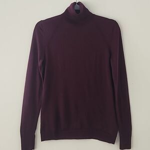 Banana Republic Maroone Fine Merino Wool Turtleneck Neck Sweater S (5e)